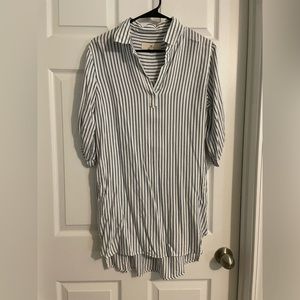 Thread supply striped dress
